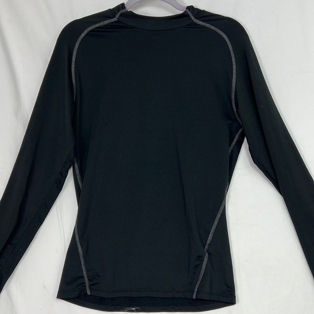 #0614 Performance Plain Black Long Sleeve Swimwear | Size: M